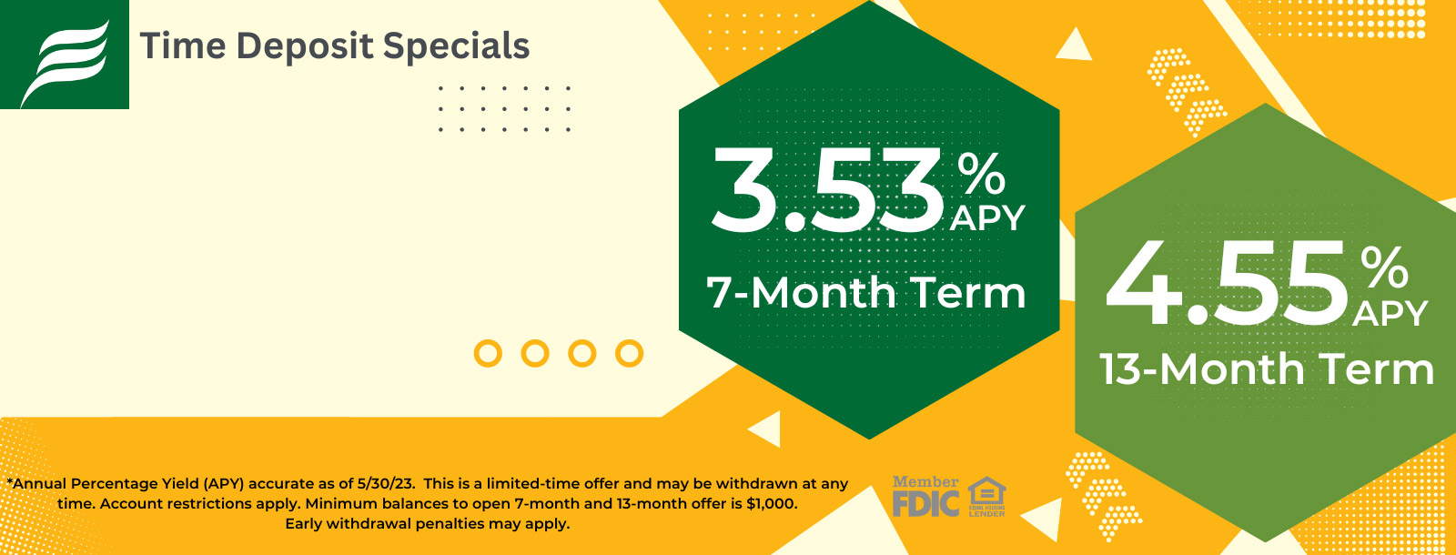 Time Deposit Special 05/30/2023