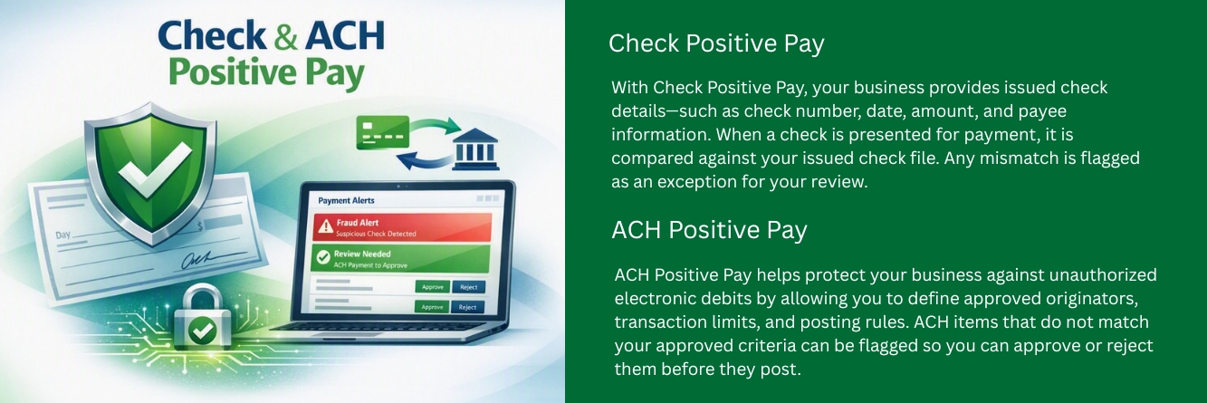 Check Positive Pay and ACH