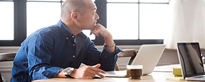 Businessman at desk