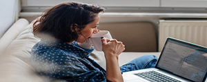 Lady Drinking Coffee