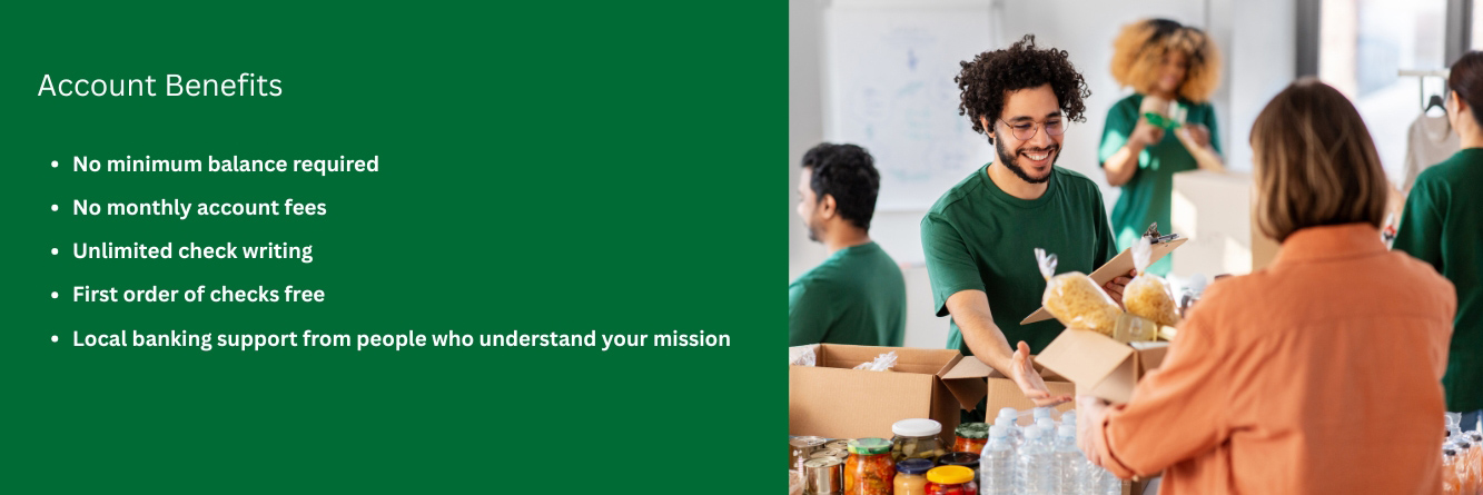 Pioneer Forward Non-Profit Checking Account Benefits