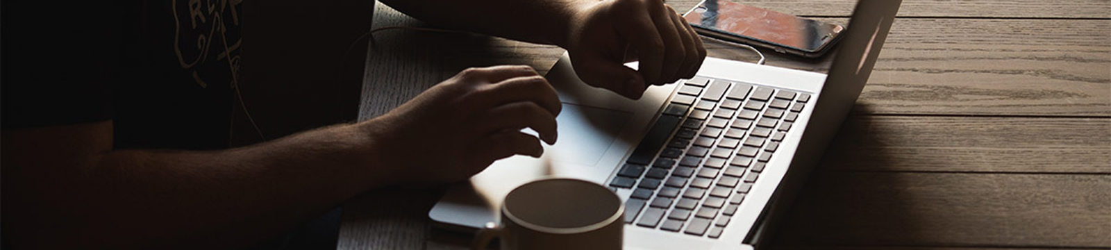 Person using a Macbook